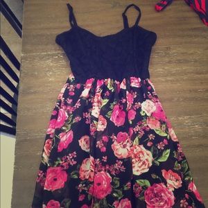 Lace and floral sundress